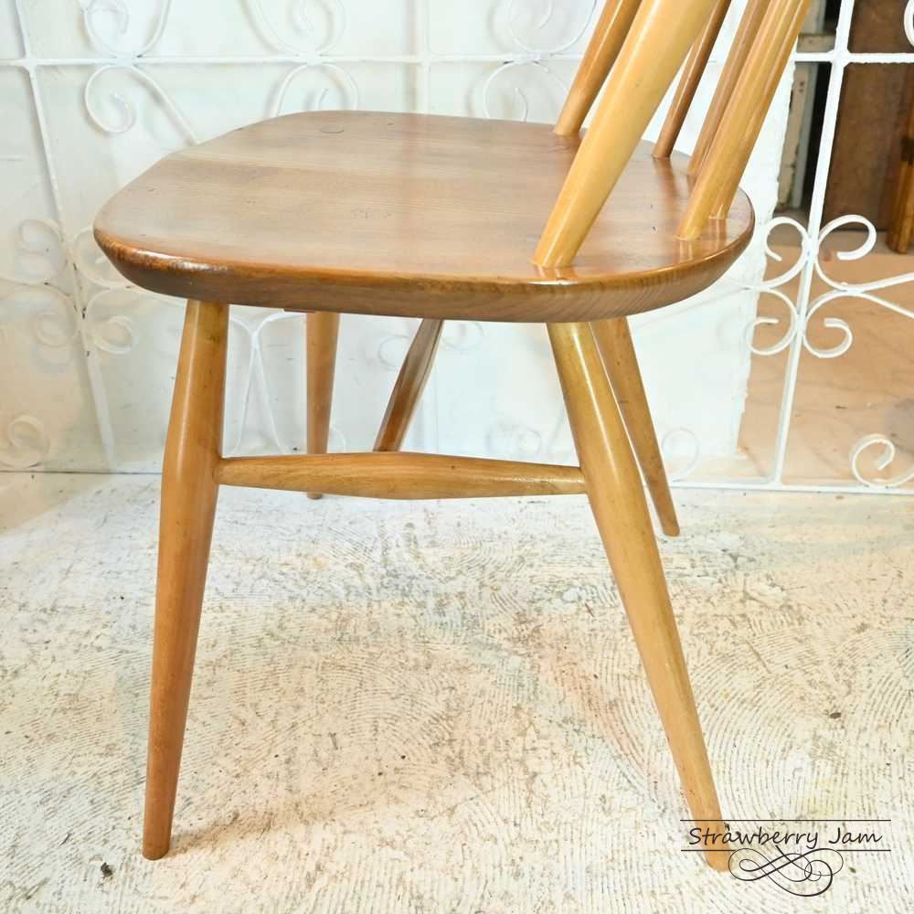 ③ 英国アンティーク アーコール ゴールドスミスチェア ライトオーク