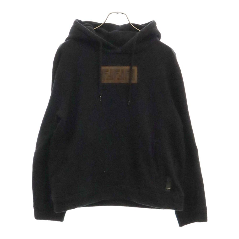 FENDI (フェンディ) ズッカロゴ プルオーバー パーカー ブラック