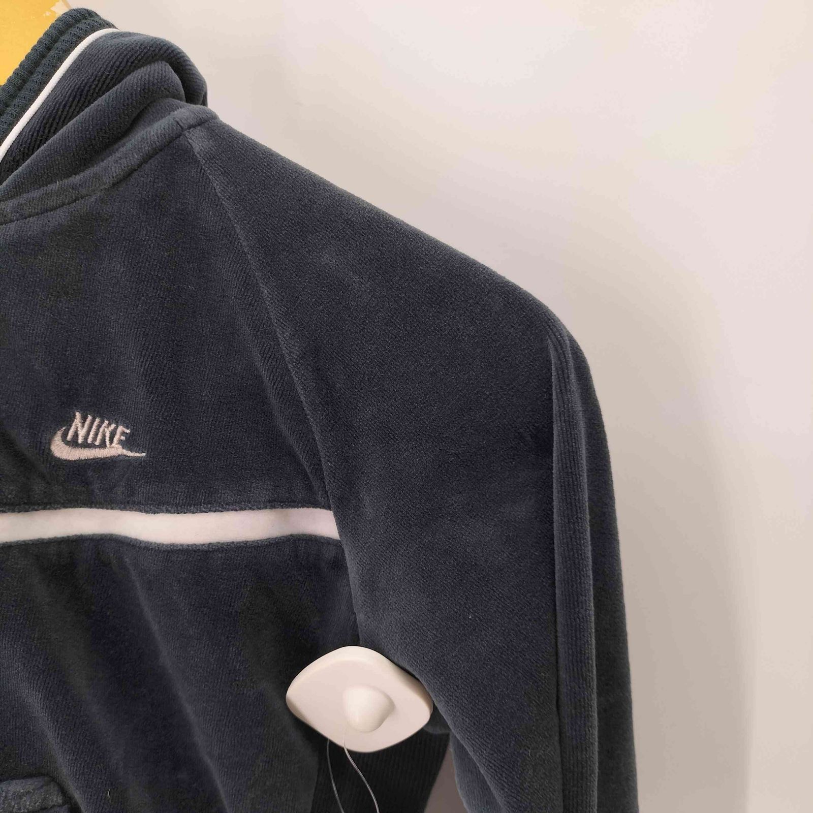 00s　archive　y2k nike　ベロアジップパーカー 00s Nike 半袖ジップパーカー ワッフル y2k sports mix - メルカリ