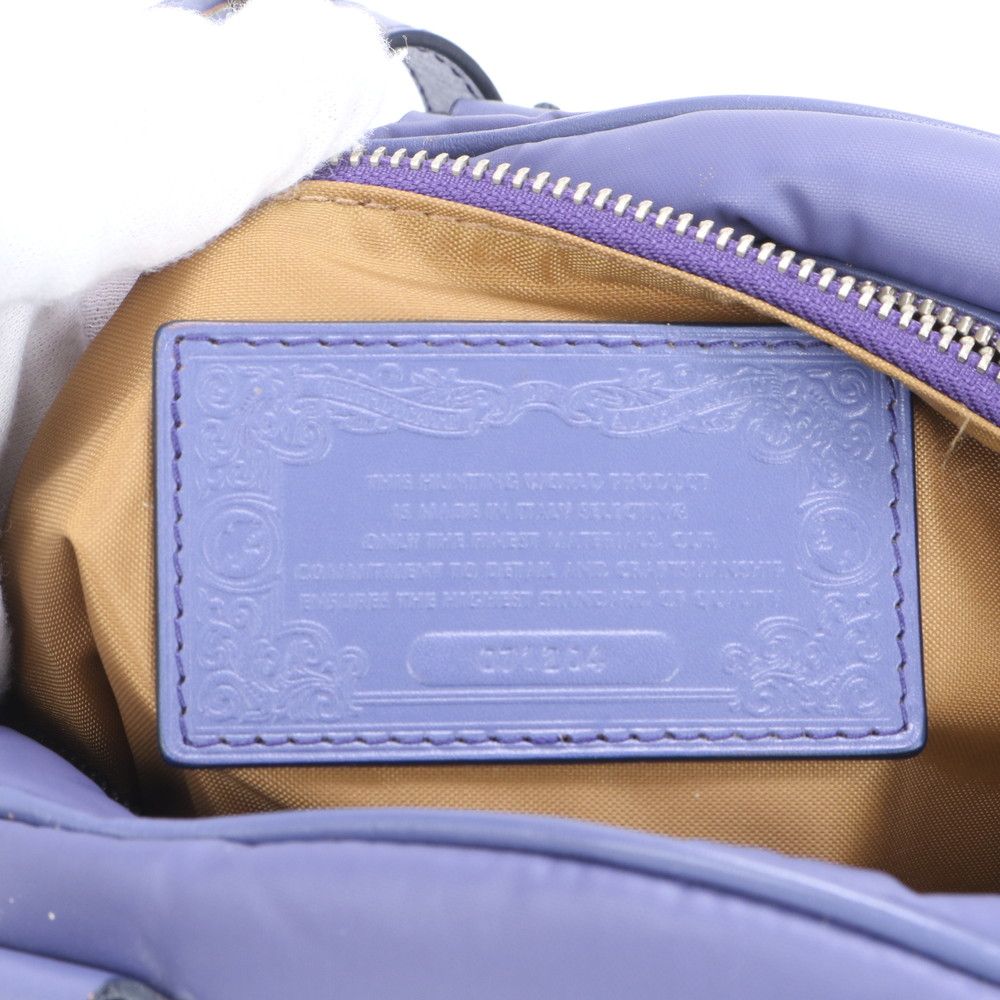 すずけんハンティングワールド　ボストンバッグ　ショルダー　2way 青 美品 ハンティングワールド ミニ ボストン レザー 2WAY
