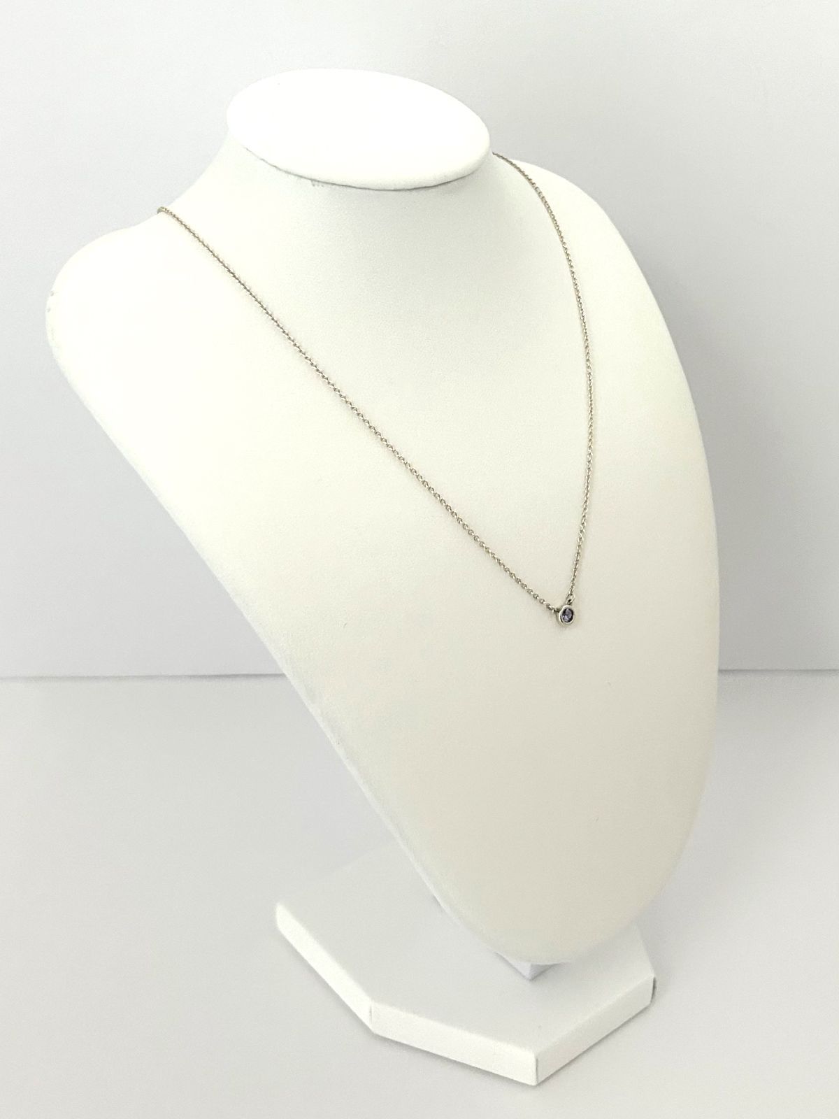 【値下げ】TIFFANY SV925 天然石タンザナイト バイザヤード・美品 ティファニー Tiffany カラーバイザヤード ネックレス タンザナイト