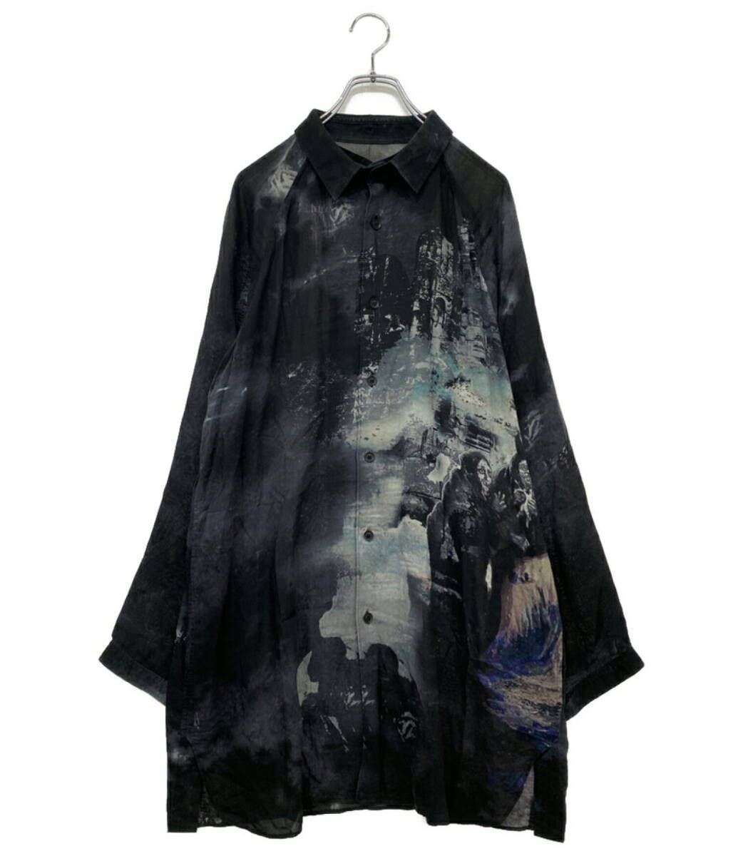 24ss YOHJI YAMAMOTO POUR HOMME G3 C J-PT SIDE GUSSET B 長袖シャツ ヨウジヤマモト プールオム