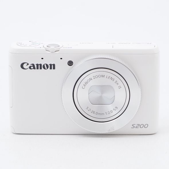 Canon キヤノン デジタルカメラ PowerShot S200(ホワイト) F値2.0 ...