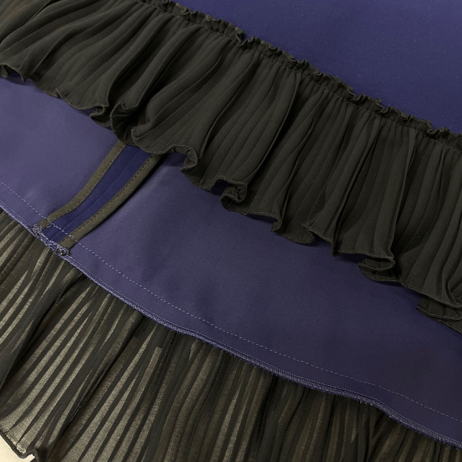 ADEAM アディアム 美品 42388 裾シフォンプリーツ ノースリーブ