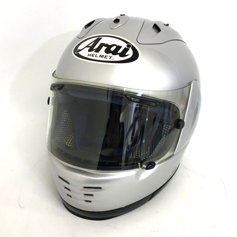 Arai】 アライ Super L フルフェイスヘルメット シルバー Mサイズ 57