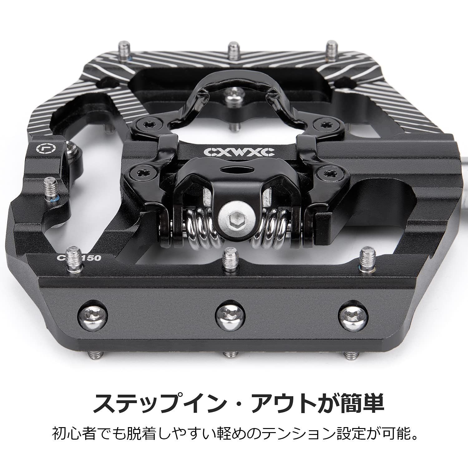 新着商品】自転車 ペダル 片面ビンディング/片面フラット