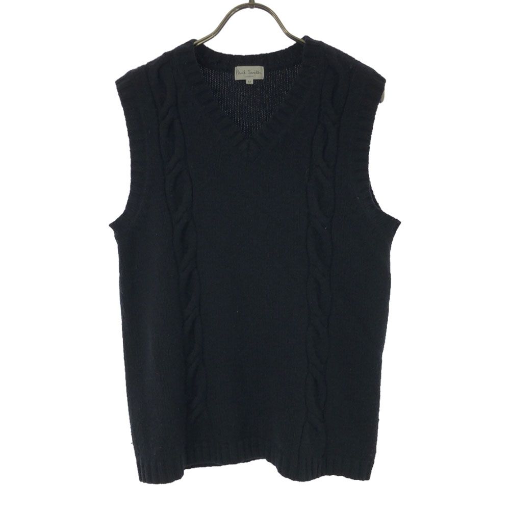 Paul Smith - ポールスミス ウールブレンド Vネック ニットベスト M ブラック Paul Smith レディース ポールスミス ウールブレンド Vネック ニットベスト M ブラック