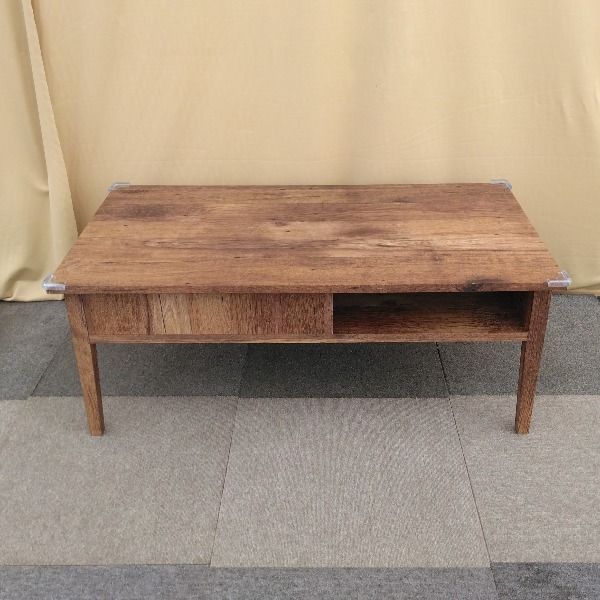【中古】 ローテーブル ブラウン 男前なヴィンテージ調センターテーブル テーブル シンプル 机 リビングテーブル センターテーブル