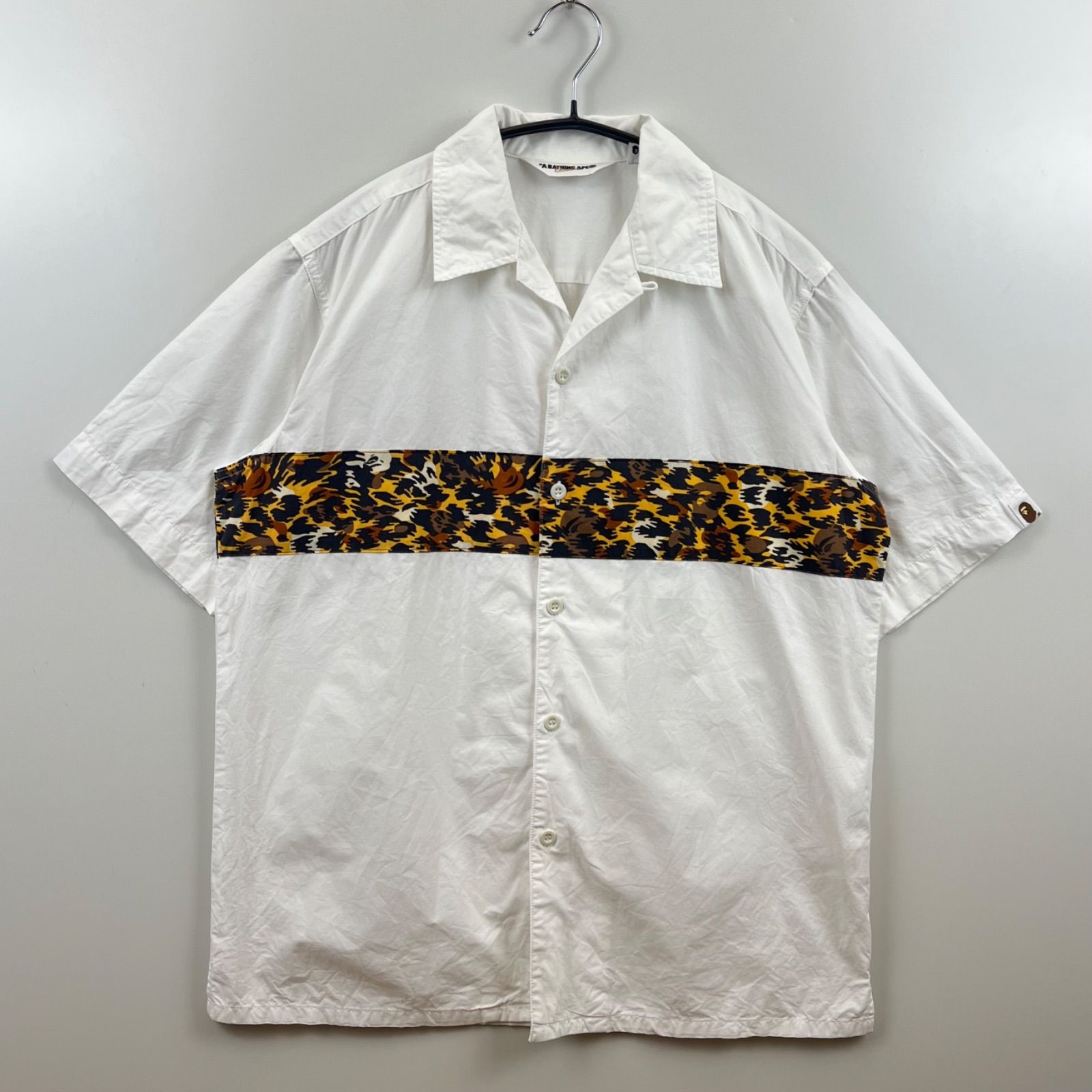 A BATHING APE 半袖シャツ A BATHING APE 00s archive OC leopard camo S/S shirts M ア