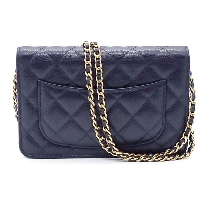 シャネル CHANEL ショルダーバッグ チェーンウォレット A33814 