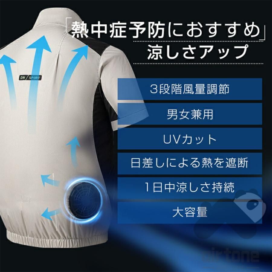 空調服セット半袖 ワークマン作業服 空調服2025 12v扇風機*2 12v20000mah 空調服ファン バッテリー セット 大風量 大容量 清涼服 半袖 長袖空調ウェア 薄型 冷風服 通気性 父の日 kkkigx