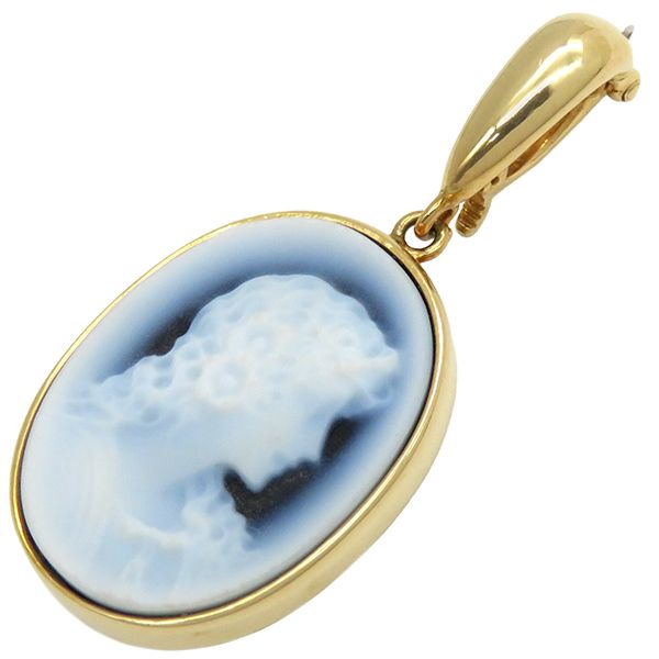 TASAKI TASAKI ペンダントトップ カメオ K18YG イエローゴールド チャーム