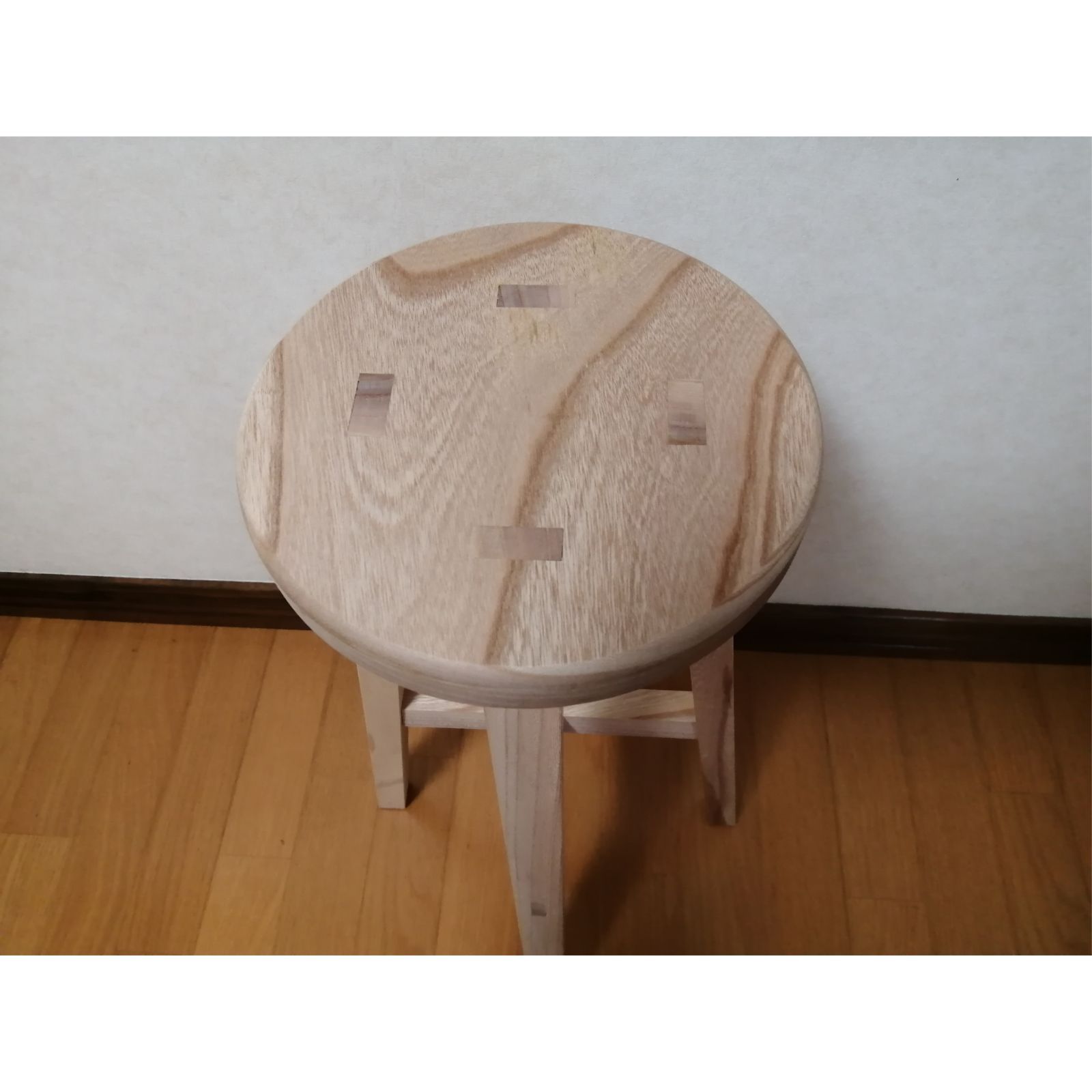 欅材スツール 高さ60cm 丸椅子 stool - スツールショップ - メルカリ