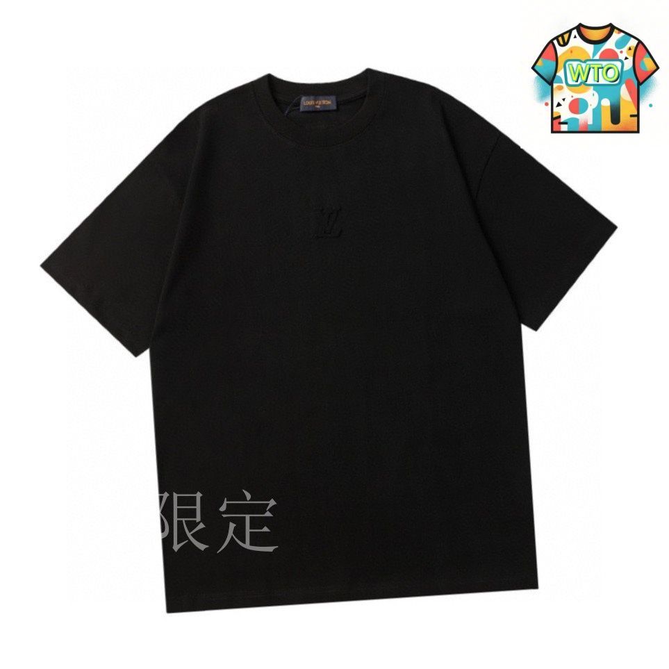 今日特価】Louis Vuitton 立体エンボス T シャツ（B/W/G）/LV