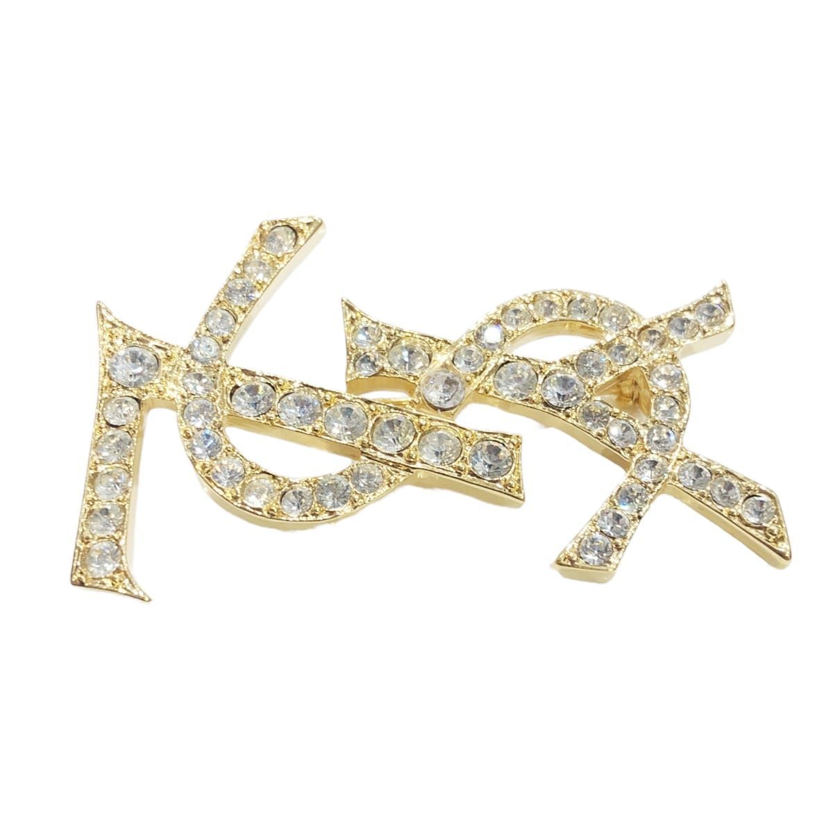 中古】 Saint Laurent サンローラン YSLブローチ ブローチ YSL