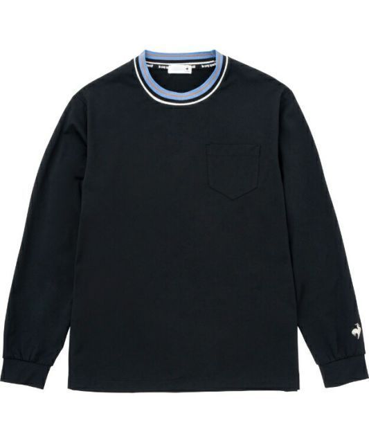 le coq sportif ルコック ヘランカ 長袖Ｔシャツ ブラック S QMWWJB01 BK | 衣類 服 ウエア トップス Tシャツ 長袖 ロングスリーブ ヘランカ かさ高 ストレッチ エコ 吸汗 速乾 UVカット デイリーユース