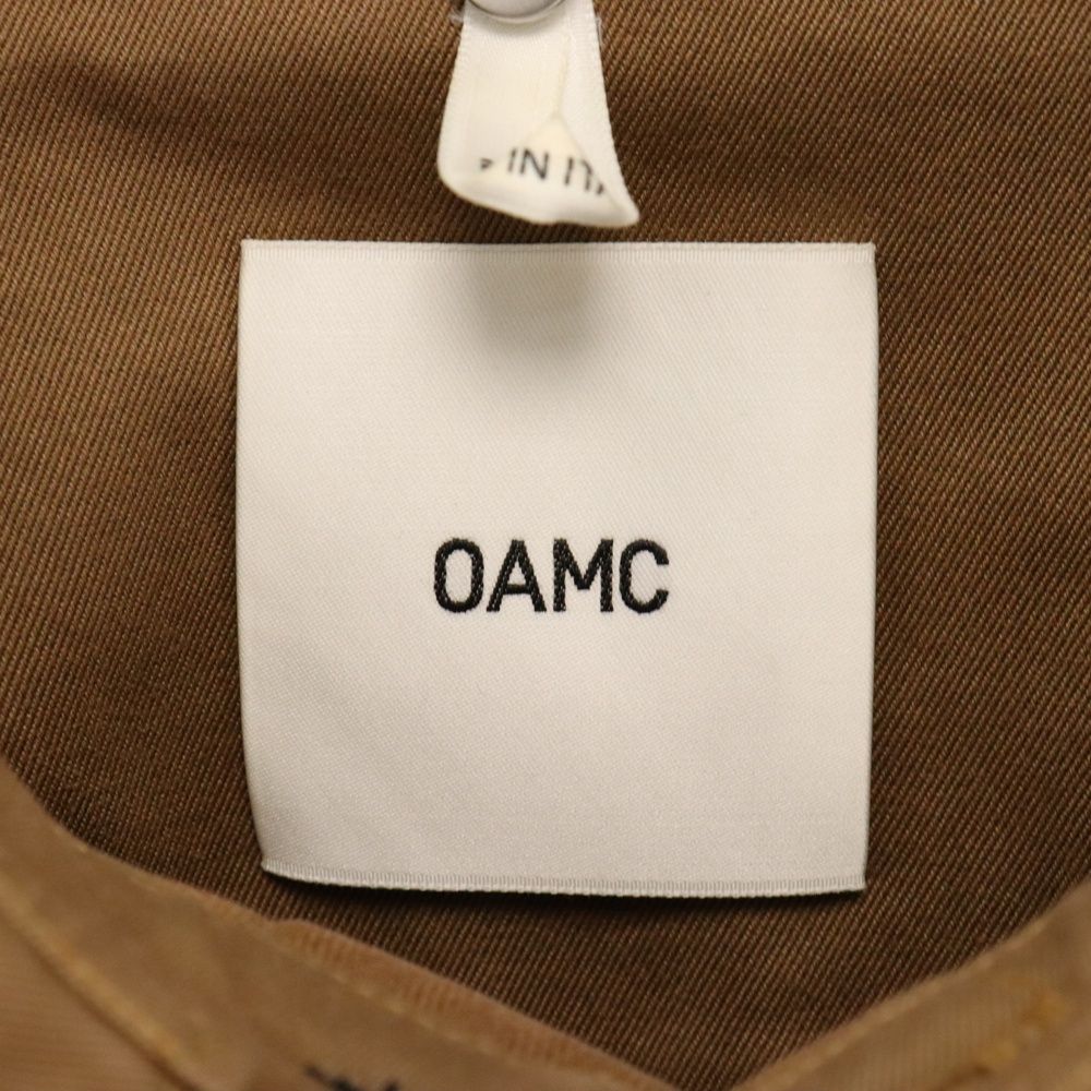 OAMC (オーエーエムシー) 20SS Cascade Panel Shirt OAMQ600884 ヘリンボーン コットン長袖シャツジャケット  ブラウン - メルカリ