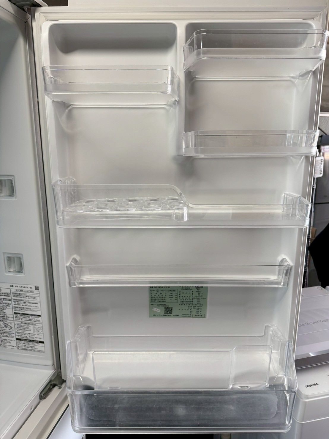 大阪送料無料★3か月保障★冷蔵庫★2019年★NR-E454PX-W★R-960 大阪送料無料☆3か月保障付き☆冷蔵庫☆パナソニック☆5ドア