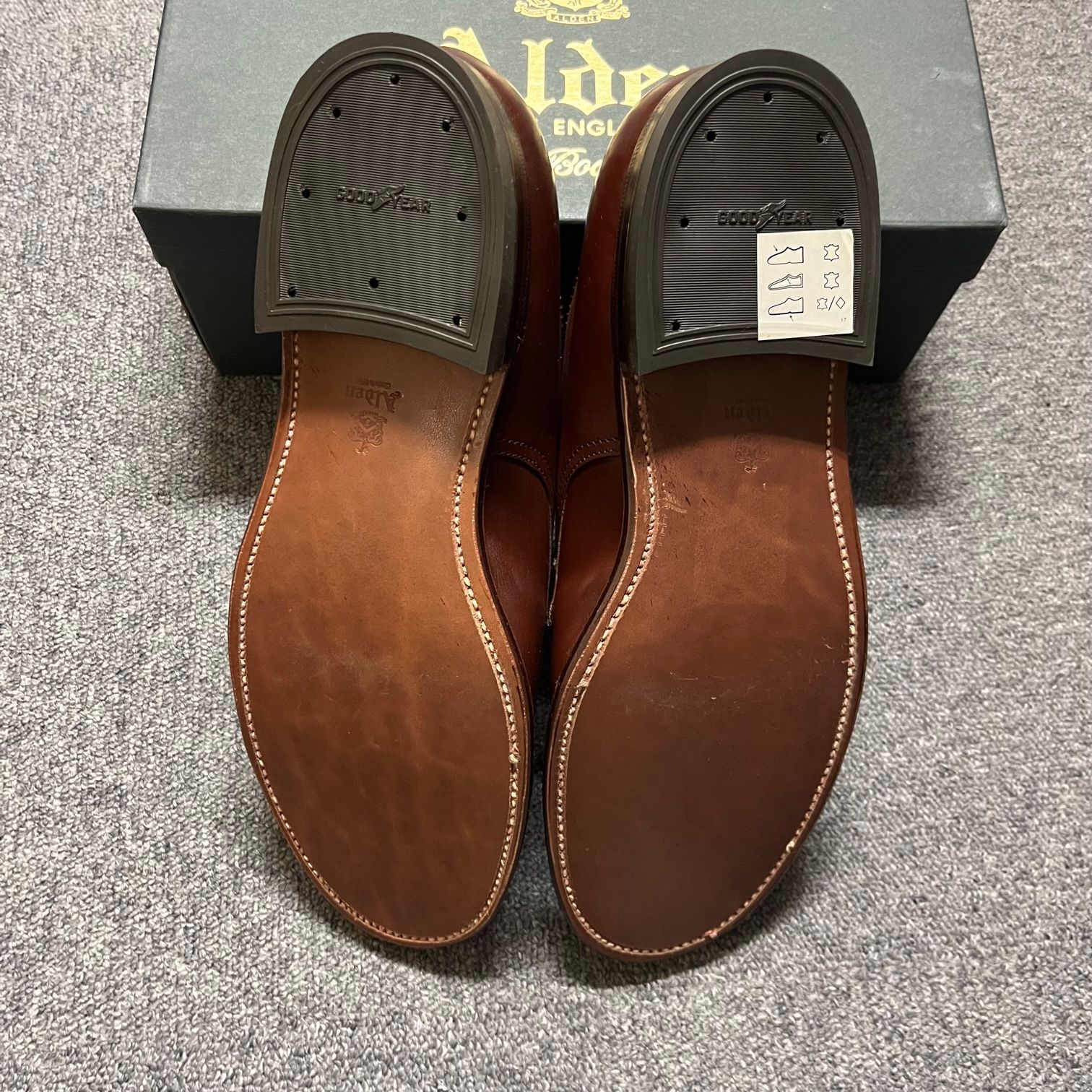 新品 ALDEN 53713 MIL SPEC PLAIN TOE プレーントゥ レザー シューズ 