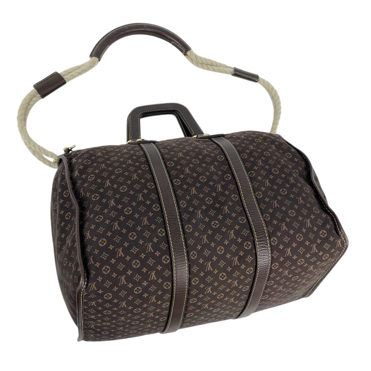 ルイ・ヴィトン Louis Vuitton キーポル 45 2WAY ショルダーバッグ ボストンバッグ モノグラムミニラン エベヌ(ブラウン) M40019 レディース 【中古】
