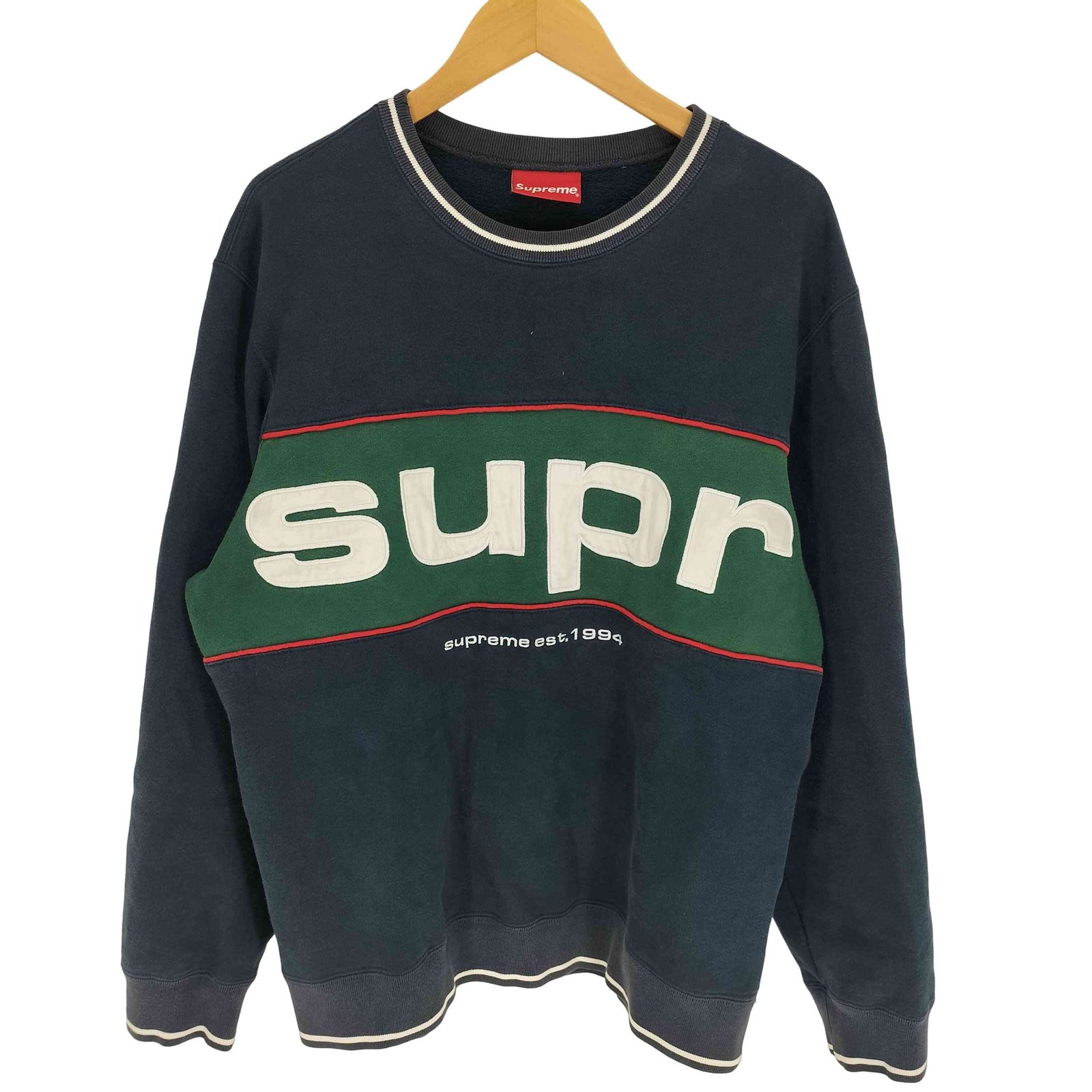 シュプリーム Supreme 19AW Piping Crewneck パイピング クルーネック  