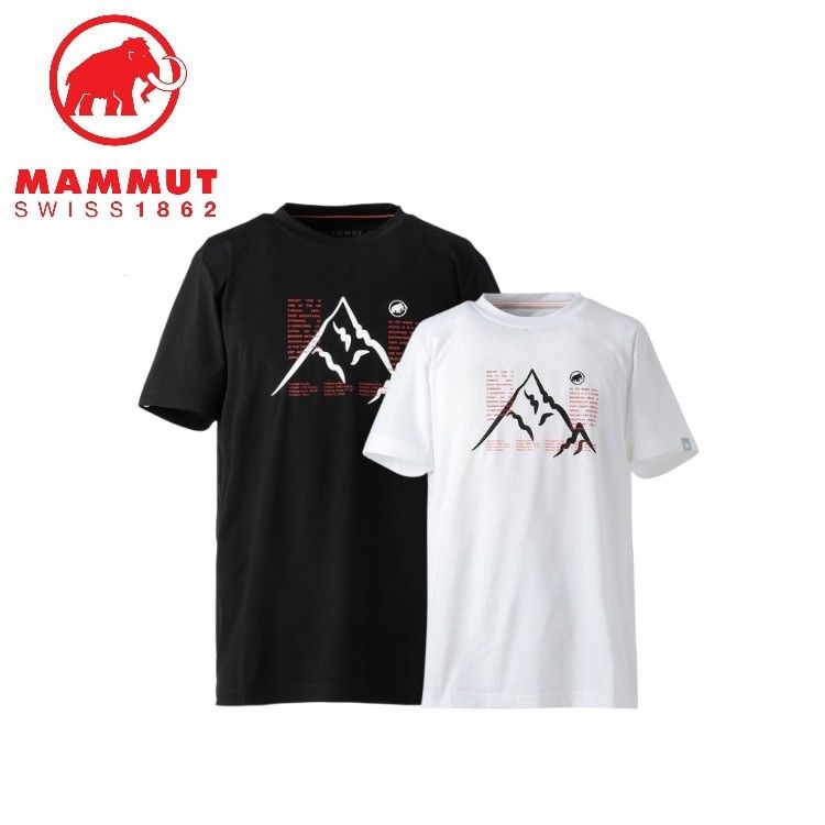 マムート MAMMUT メンズ QD ヤリガタケ プリント Tシャツ アジアン