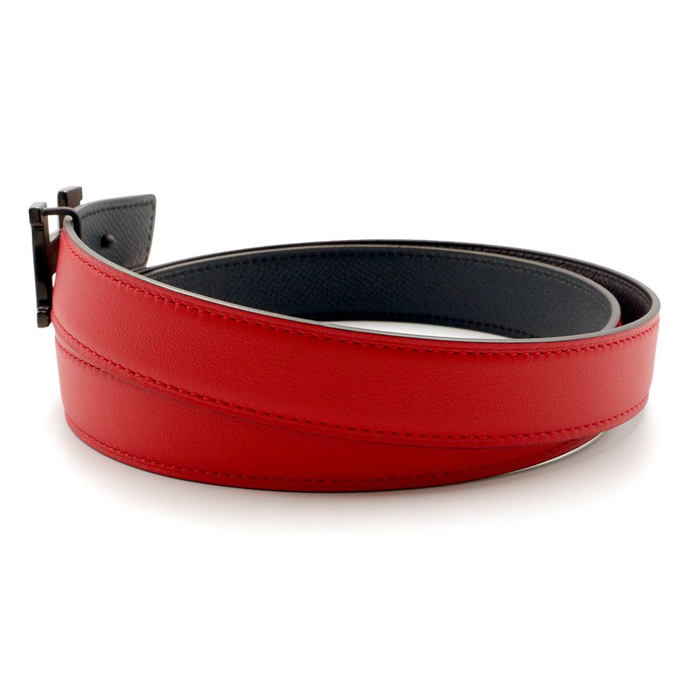 HERMÈS レザー ベルト 70 バックル無し・ベルトのみ　キャメル/ブルー HERMÈS レザー ベルト 70 バックル無し・ベルトのみ キャメル/ブルー