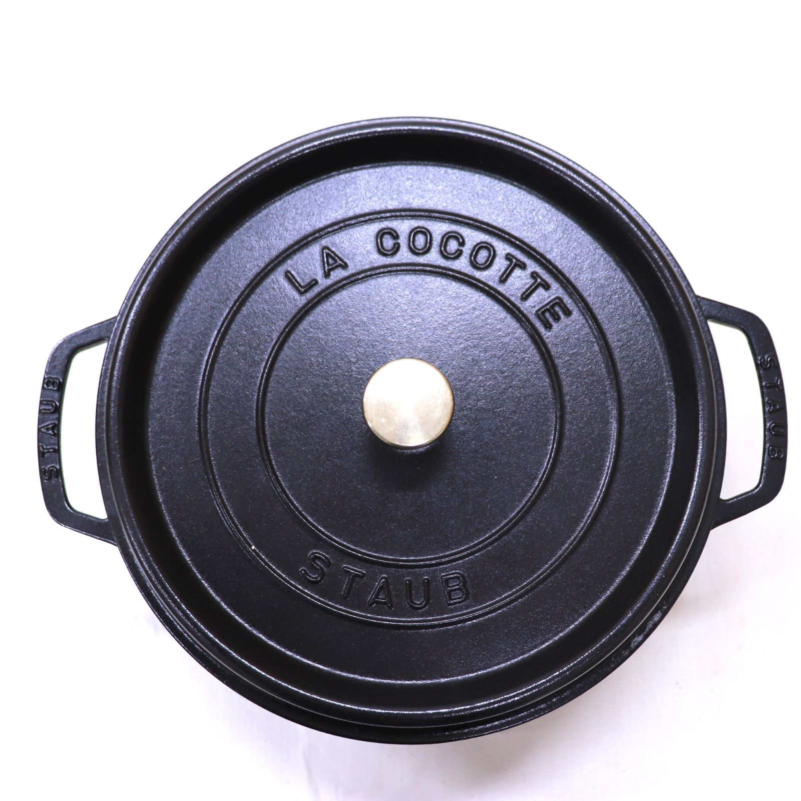 STAUB LA COCOTTE 両手鍋 赤 黒