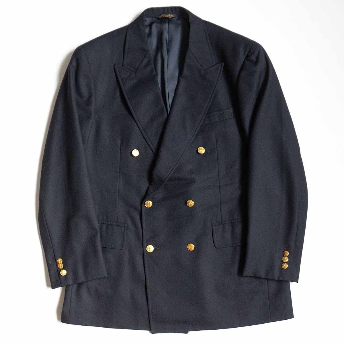 【新品未使用】ブルックスブラザーズ 紺ブレザー ジャケット 2金釦 40REG 最高級品】BROOKS BROTHERS【テーラードジャケット /紺ブレ】40