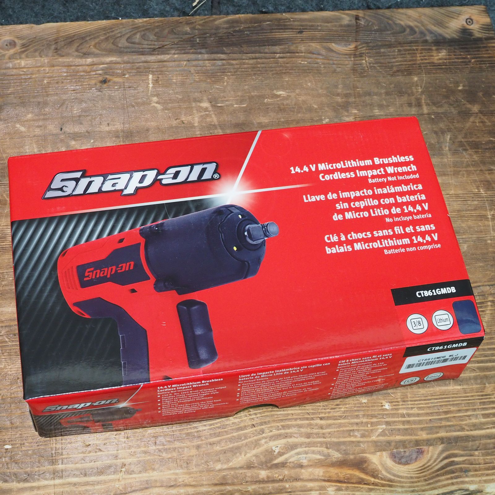 スナップオン/Snap-on 14.4V電動マイクロインパクトレンチ CT861GMDB 3 