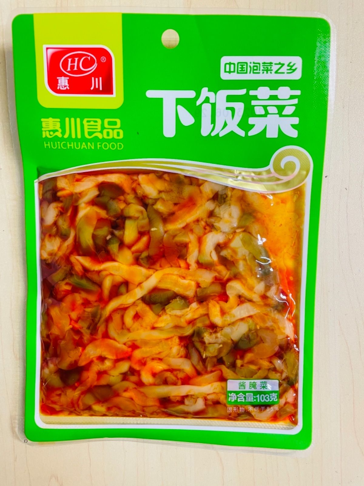 惠川 下饭菜 下飯菜 榨菜 味付けザーサイ 漬物  103g 8袋 セット