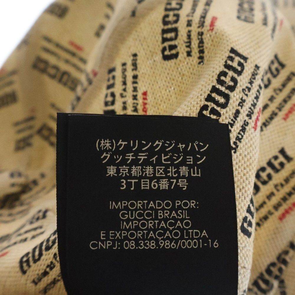 GUCCI グッチ 18SS ロゴスタンプ 総柄キャップ ベージュ 58㎝ 箱有 GUCCI グッチ 18SS ロゴスタンプ 総柄キャップ ベージュ 58㎝ 箱