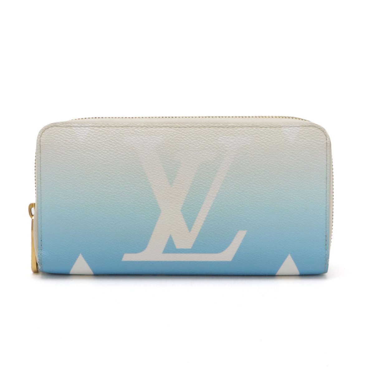 LOUIS VUITTON ルイ ヴィトン モノグラム ジッピーウォレットブルー LOUIS VUITTON ルイ ヴィトン モノグラム ジッピーウォレット