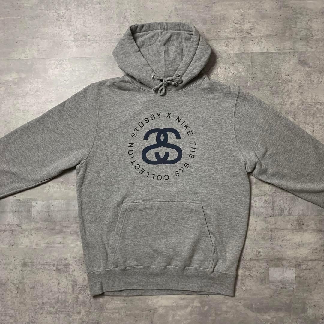 M3【入手困難！】ステューシー×ナイキ☆コラボ パーカー 刺繍 裏起毛 希少ＸＬ コラボ】ステューシー ナイキ パーカー 限定販売 即完売 入手