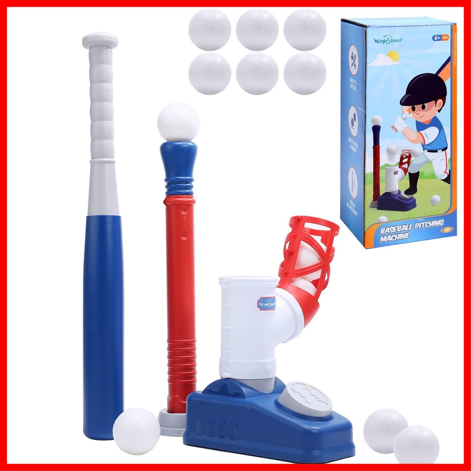 特売】EagleStone 野球 おもちゃ 自動ピッチングマシーン 手動 