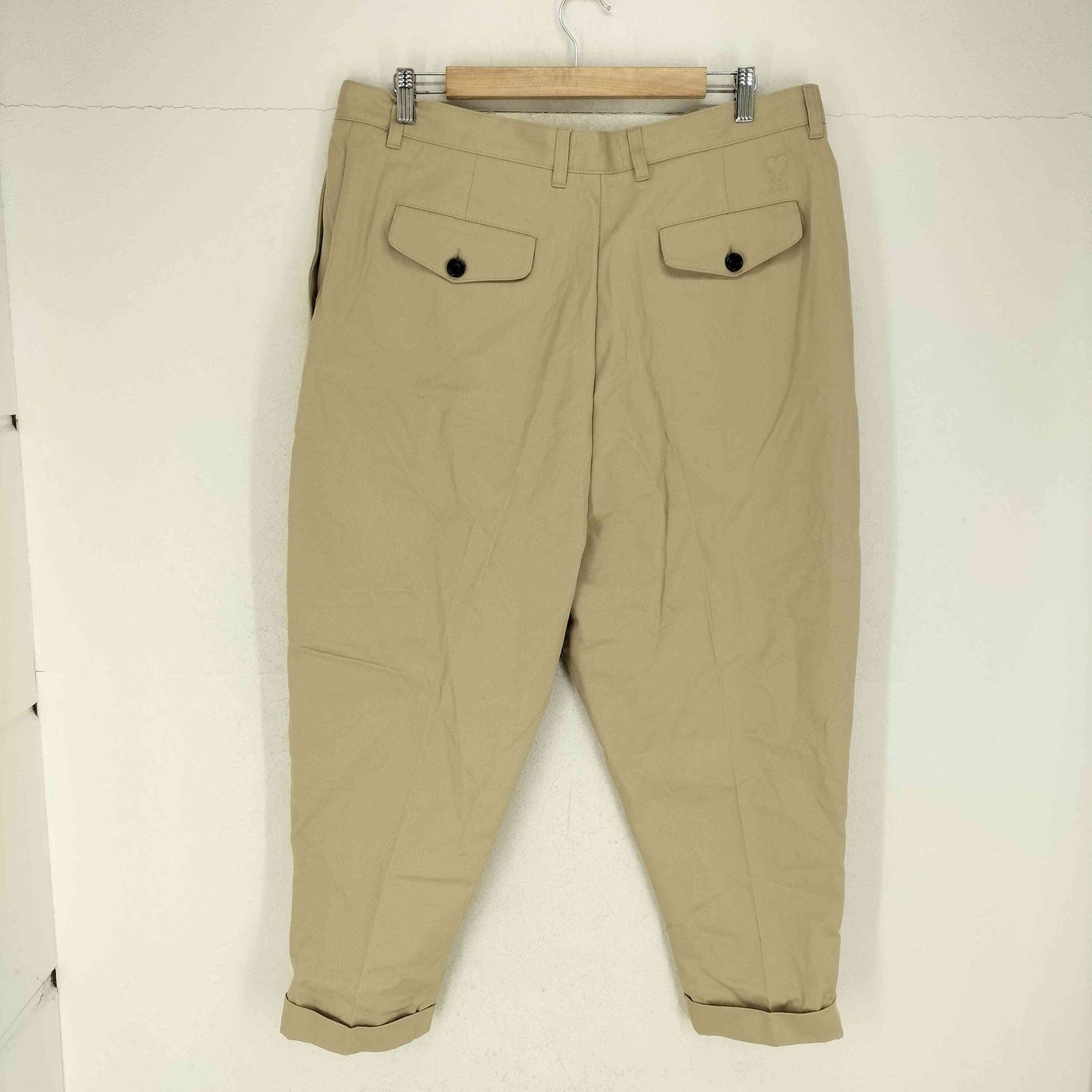 ami チノパン メンズ Miltaryイタリア軍 AMI チノショートパンツ デッドストック