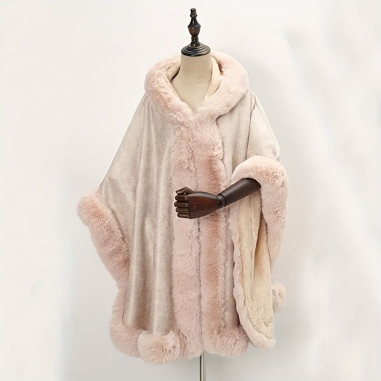 JENNY ベージュ ファーショール ケープ JENNY ベージュ ファーショール ケープ