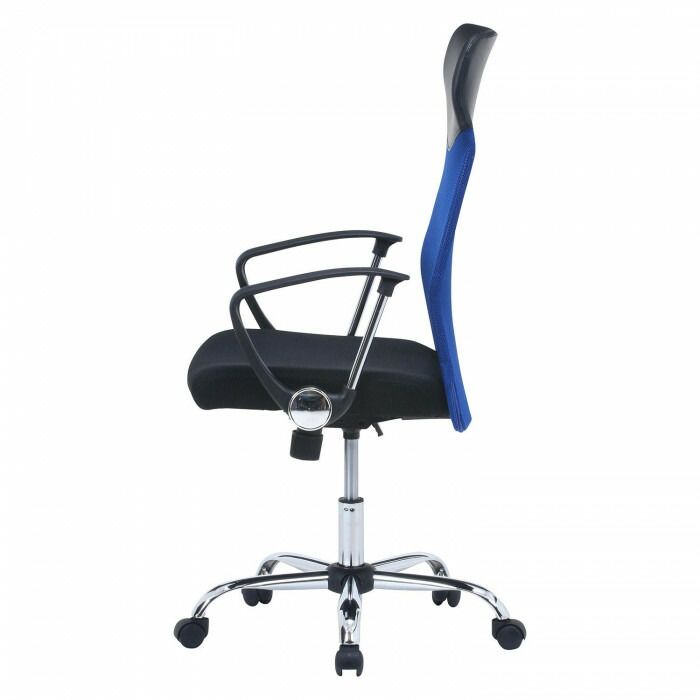 不二貿易 （C/D:90880） メッシュハイバックチェアー HF-98BL ブルー