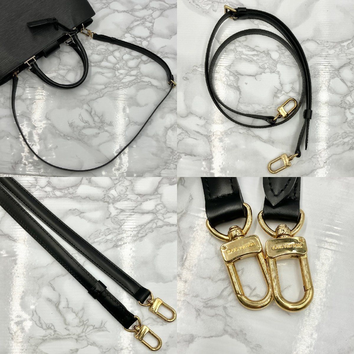 LOUIS VUITTON ルイヴィトン エピ クレベール MM ブラック 黒