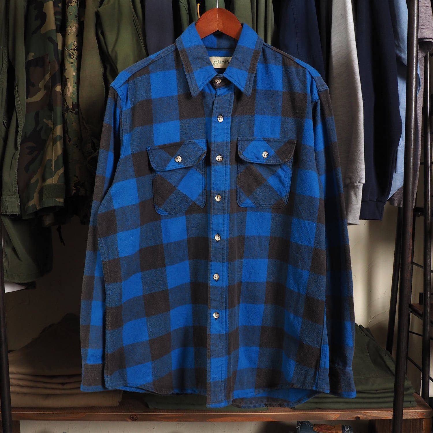 90s st'johns bay ヘビネル ネルシャツ ビッグマック 90s St John's