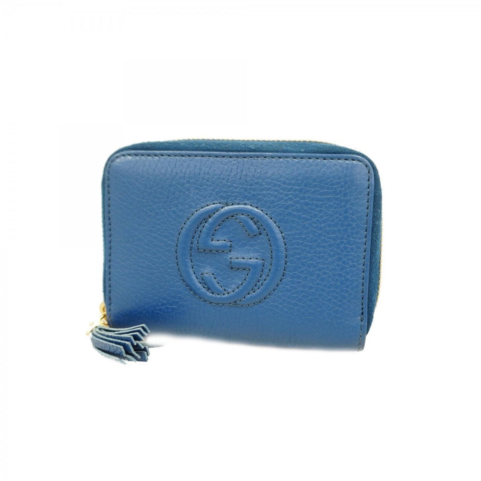 グッチ Gucci グッチ 財布 コインケース ソーホー 598209 レザー ブルー レディース