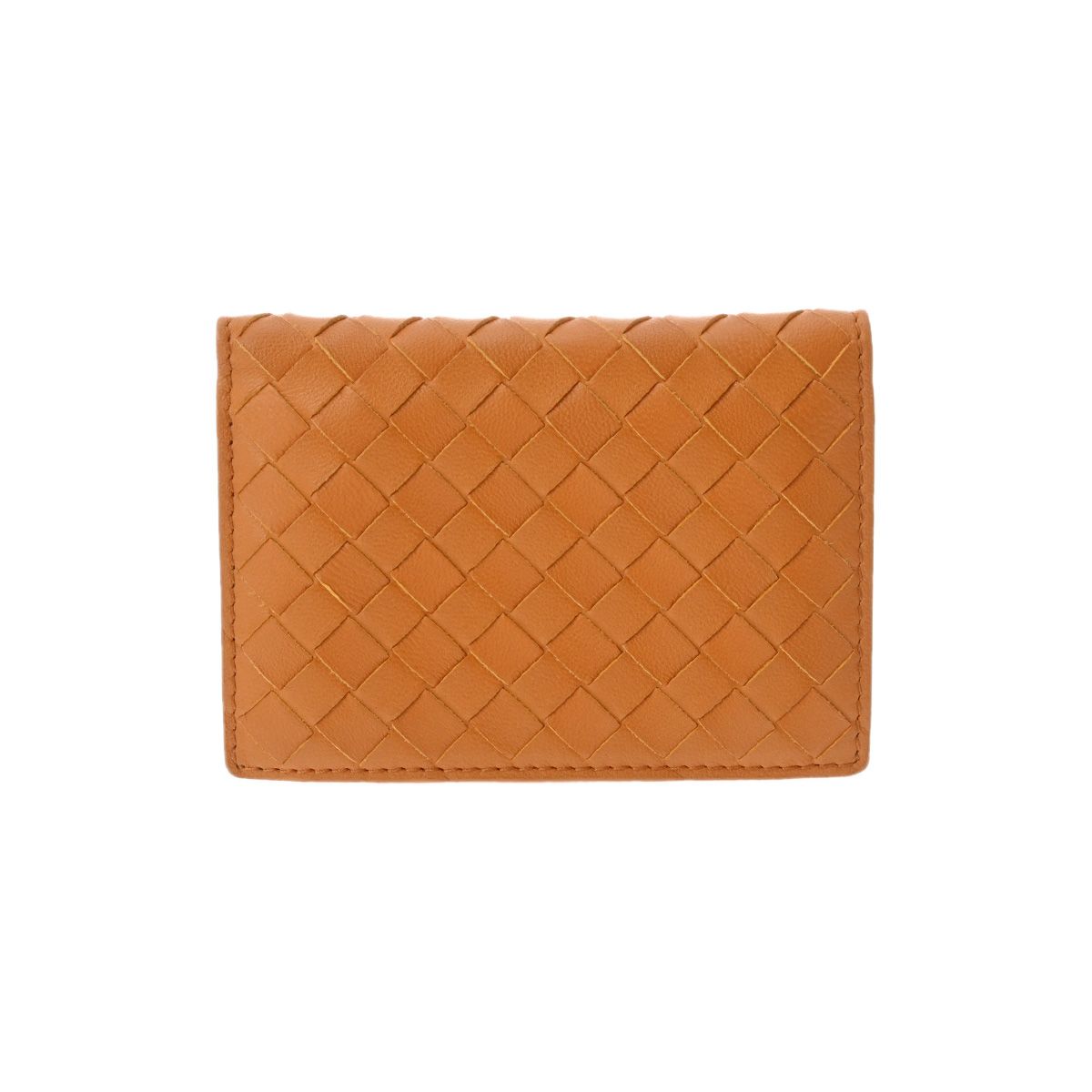 ボッテガヴェネタ イントレチャート パスケース オレンジブラウン系