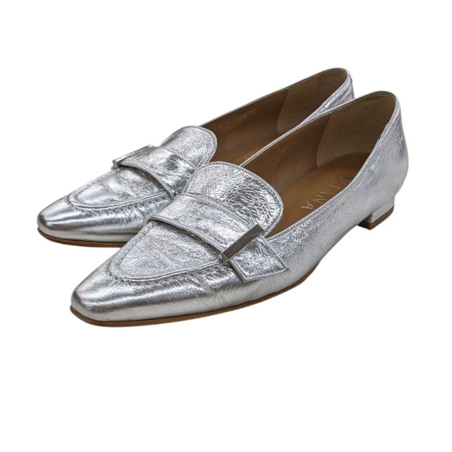 DIANA ダイアナ フラットシューズ シルバー DIANA ダイアナ シルバー