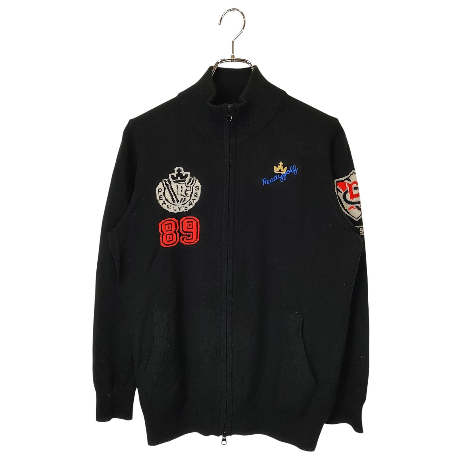 5367 RAVI【美品】パーリーゲイツ ニットジャケット ジップアップ パーリーゲイツメンズ ジップアップジャケットニット 5367 RAVI【美品