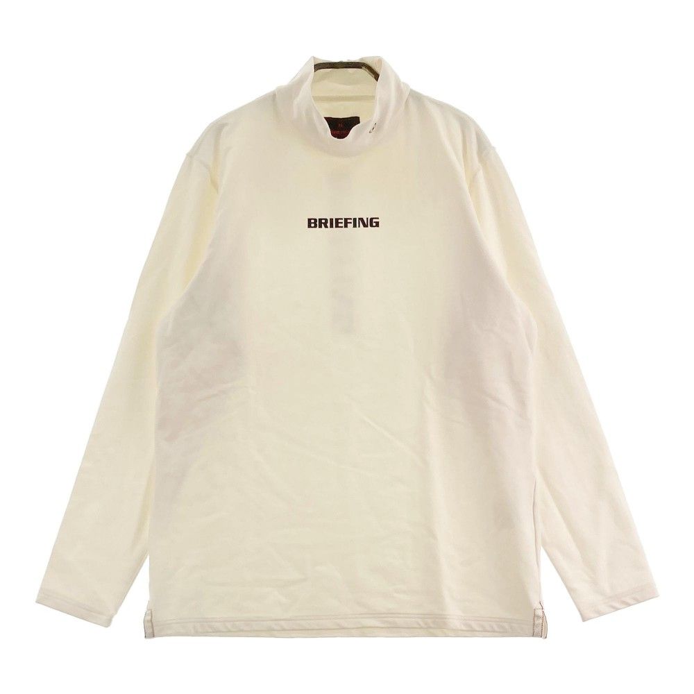 サイズ：XL BRIEFING GOLF ブリーフィング  長袖ハイネックTシャツ  ホワイト系 [240101113872]# ゴルフウェア メンズ ストスト