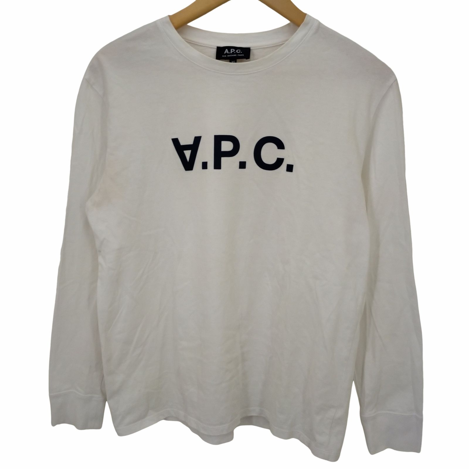 アーペーセー A.P.C. ロゴプリントL/S Tシャツ メンズ JPN：XS 