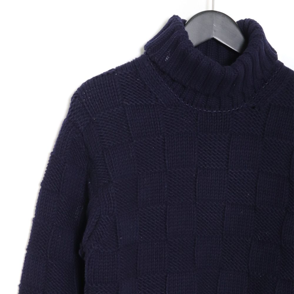 TENDERLOIN テンダーロイン ハイネック ニット L ネイビー 紺 モック