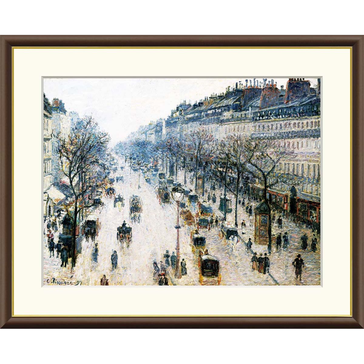 グラニック自筆サイン入り 版画「ブルターニュの小舟（フランス