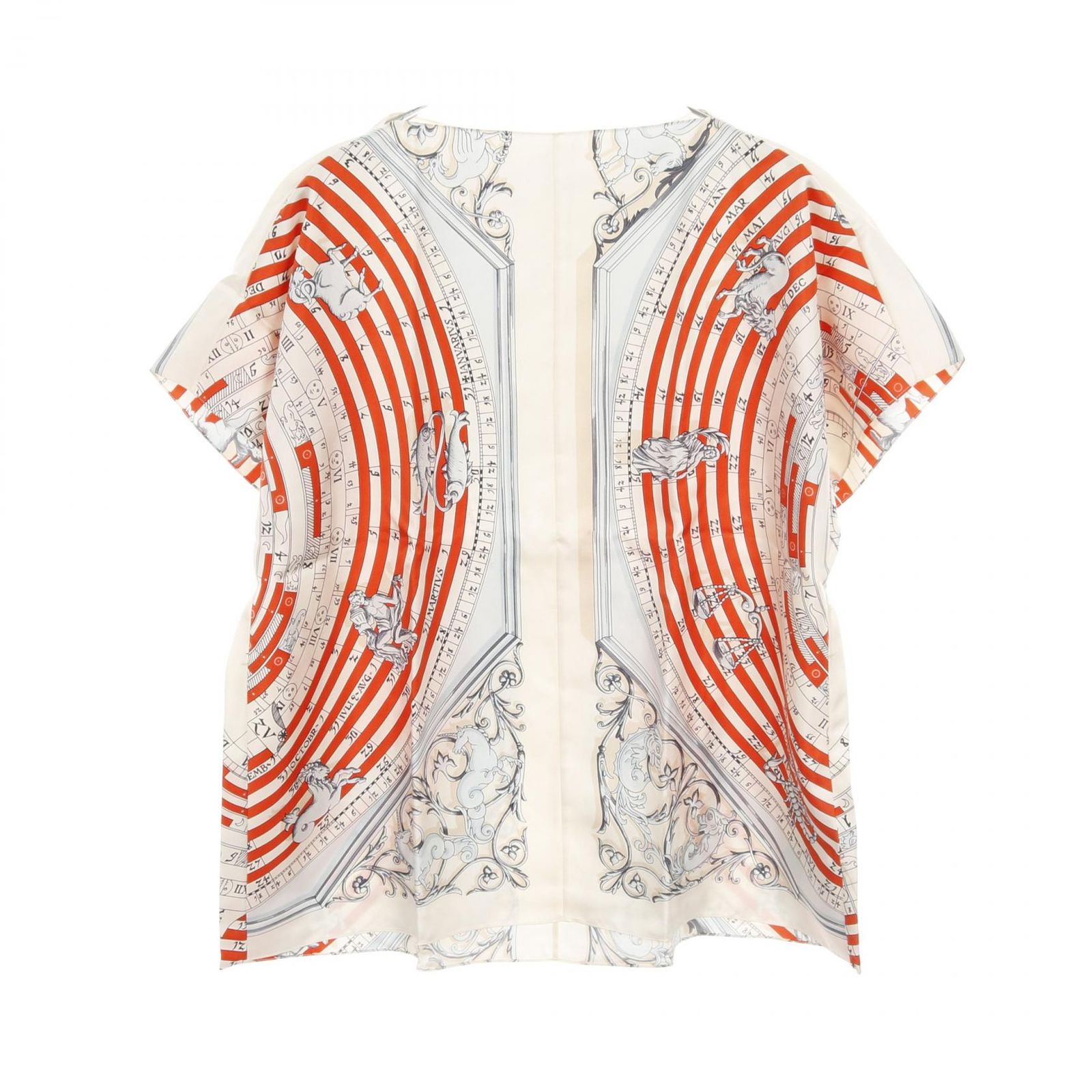 エルメス HERMES カットソー H92063D49138 シルク トップス レディース ♥