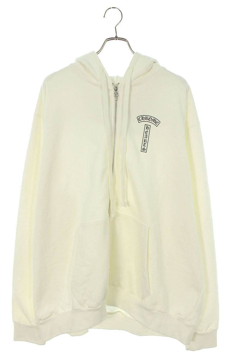 クロムハーツ SWTSHRT HD ZIP バック英字プリントジップアップパーカー ...